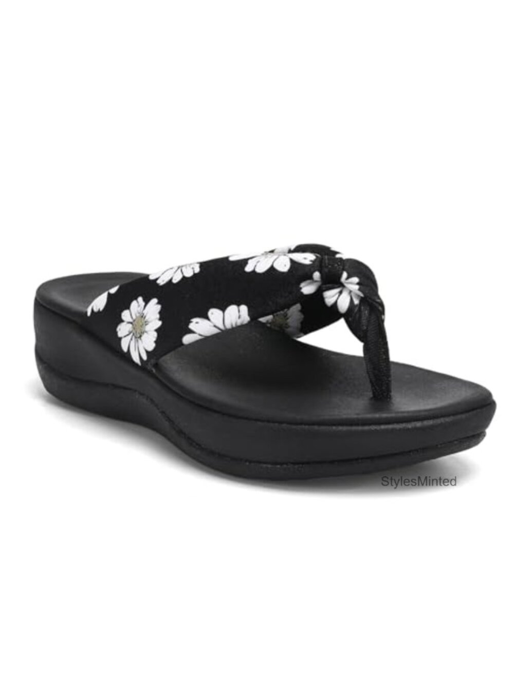 Women's Wedge Flip Flops Thong Sandals Cushioned EVA Platform Slides